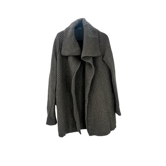 VINCE Honeycomb Yak And Wool Sweater Cardigan Jacket Waffle-Knit Women’s Size M - Picture 4 of 11